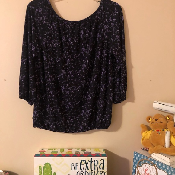 🌟B2G1🌟Michael Michael Kors floral peasant top - Picture 2 of 14